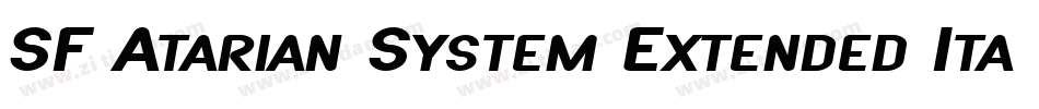 SF Atarian System Extended Italic字体转换